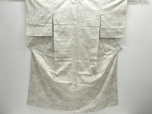 JAPANESE KIMONO / TSUMUGI / UNUSED / WOVEN SCENERY OF HOUSE